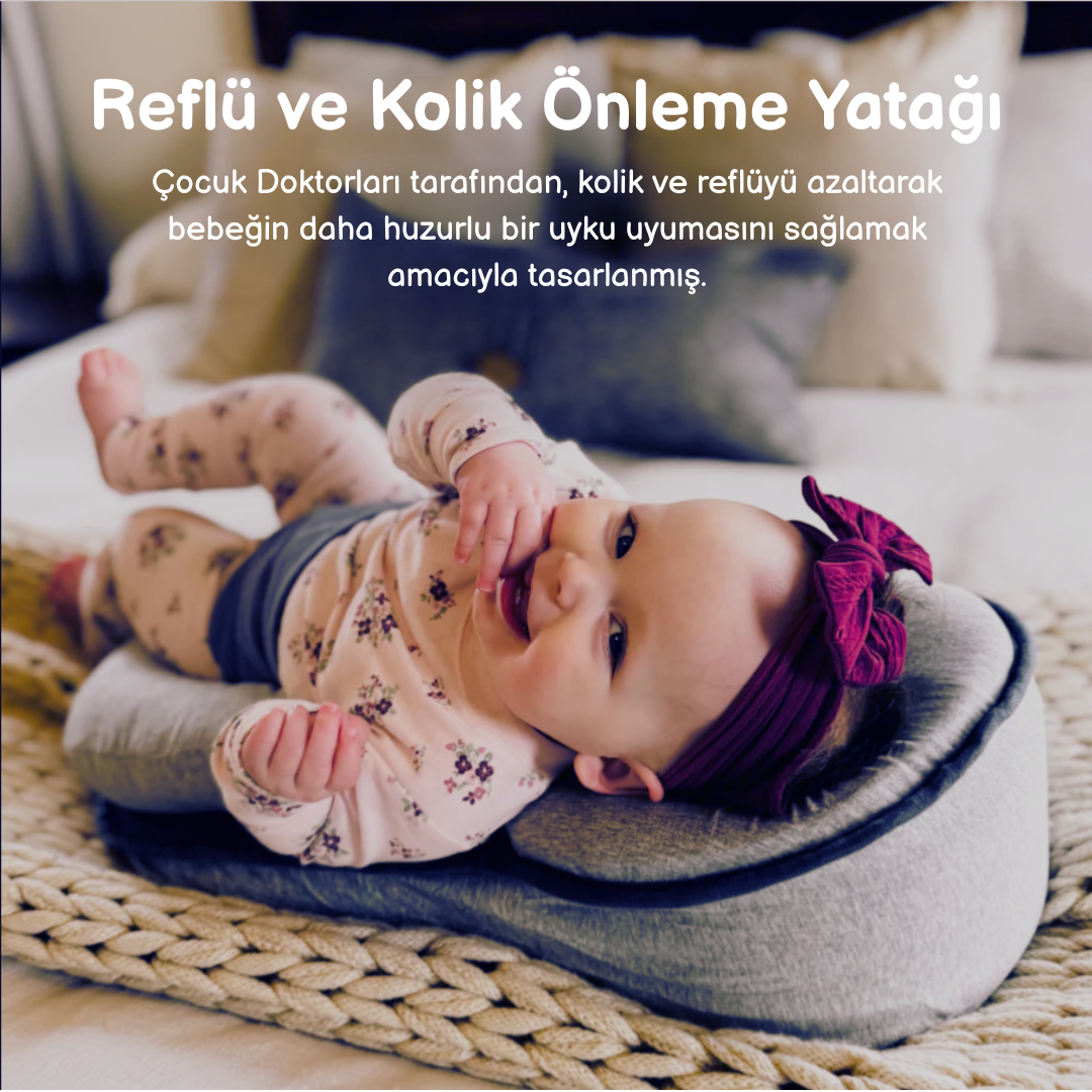 Reflü ve Kolik Rahatlatıcı Bebek Yatağı