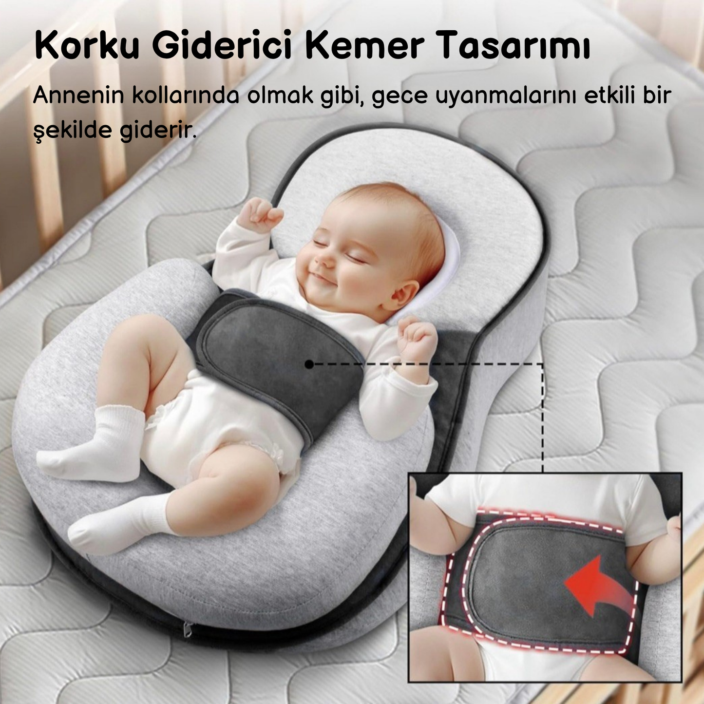 Reflü ve Kolik Rahatlatıcı Bebek Yatağı
